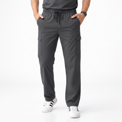 RUIX Core V-Neck Top with Utility Cargo Pant Scrub Set for Men