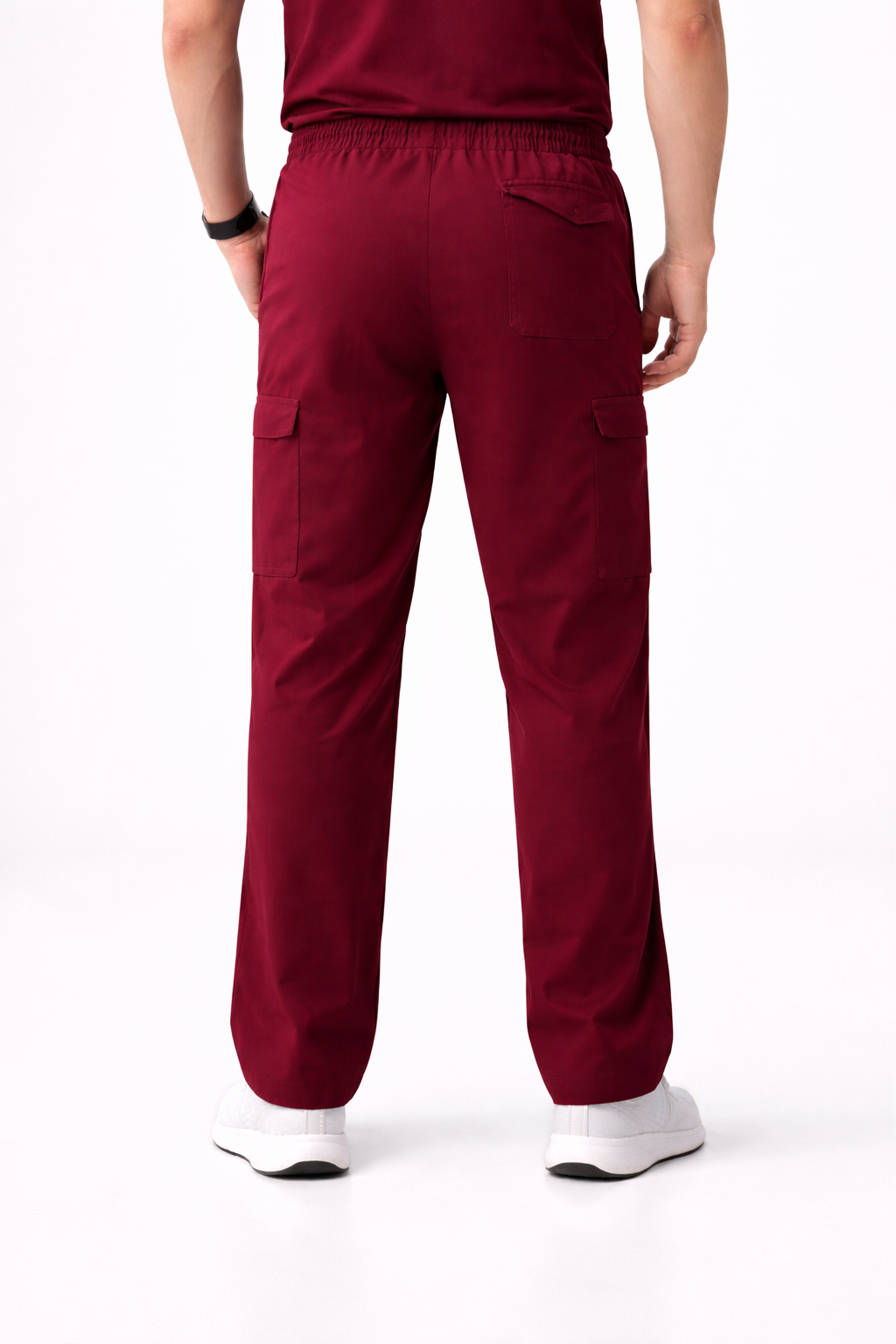 RUIX Core mock neck zip scrub top with Utility cargo pant scrub set fo men