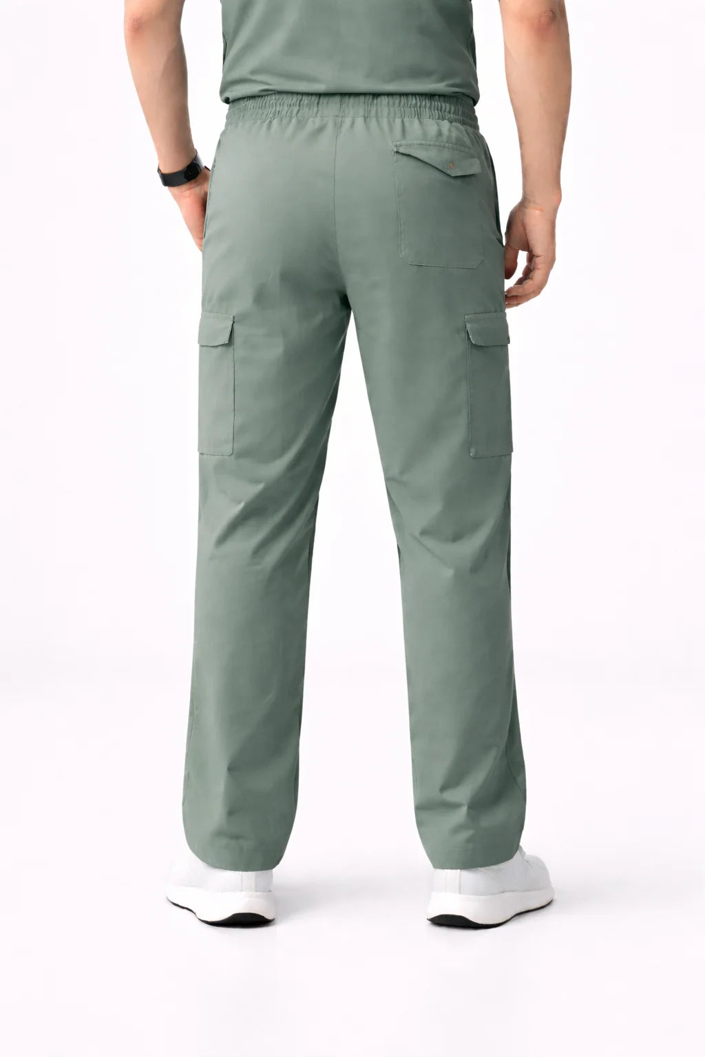 RUIX Core V-Neck Top with Utility Cargo Pant Scrub Set for Men