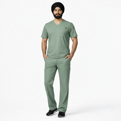RUIX TURBFit- Airmesh Scrub top with Core Regular pant Scrub Set for Men