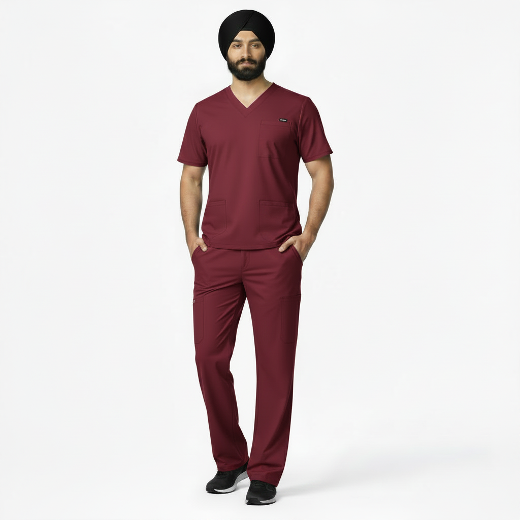 RUIX TURBFit- Airmesh Scrub top with Core Regular pant Scrub Set for Men