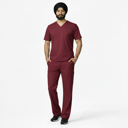 RUIX TURBFit- Airmesh Scrub top with Core Regular pant Scrub Set for Men