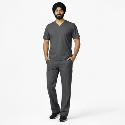 RUIX TURBFit- Airmesh Scrub top with Core Regular pant Scrub Set for Men