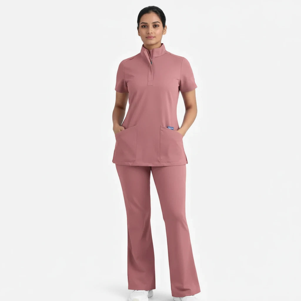 RUIX Sculpt Mock neck Zip with Flow Flare Pant for Women