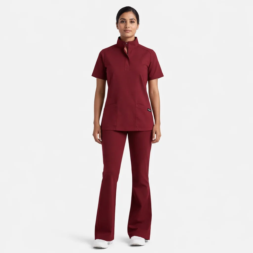 RUIX Sculpt Mock neck Zip with Flow Flare Pant for Women
