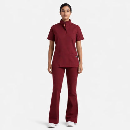 RUIX Sculpt Mock neck Zip with Flow Flare Pant for Women