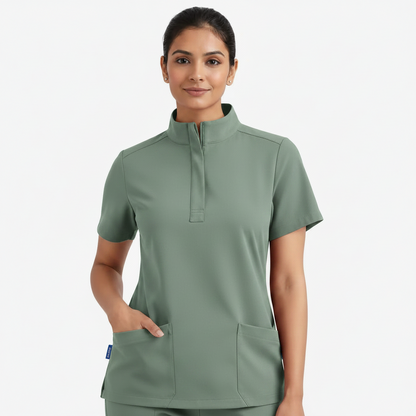 RUIX Sculpt Mock neck Zip with Flow Flare Pant for Women