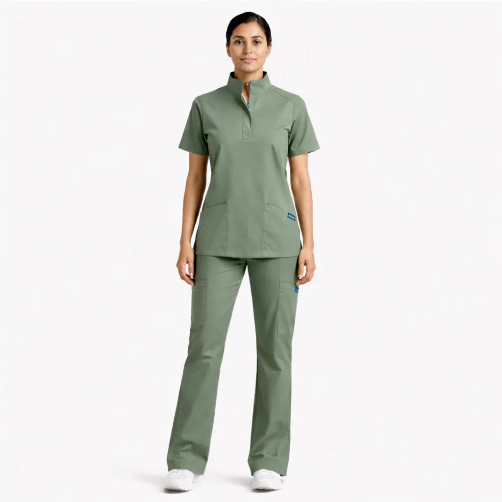 RUIX Sculpt Mock neck Zip with Flow Flare Pant for Women