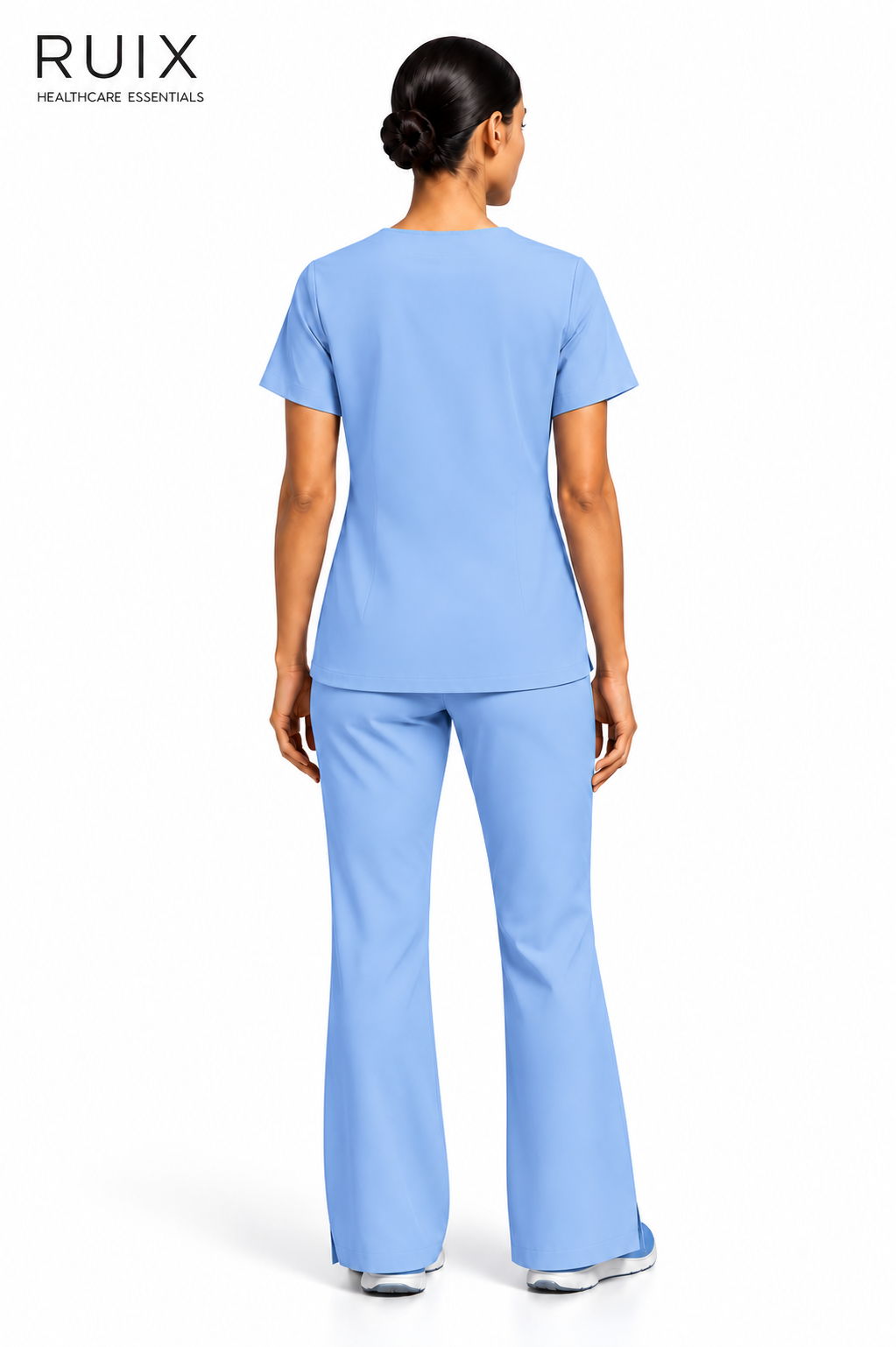 RUIX V-neck with Flare™ pant scrub set for women
