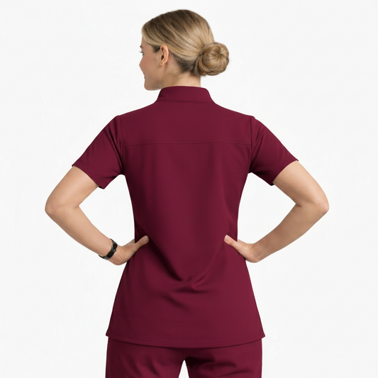 RUIX Sculpt  Calix Collar Scrub Top for Women