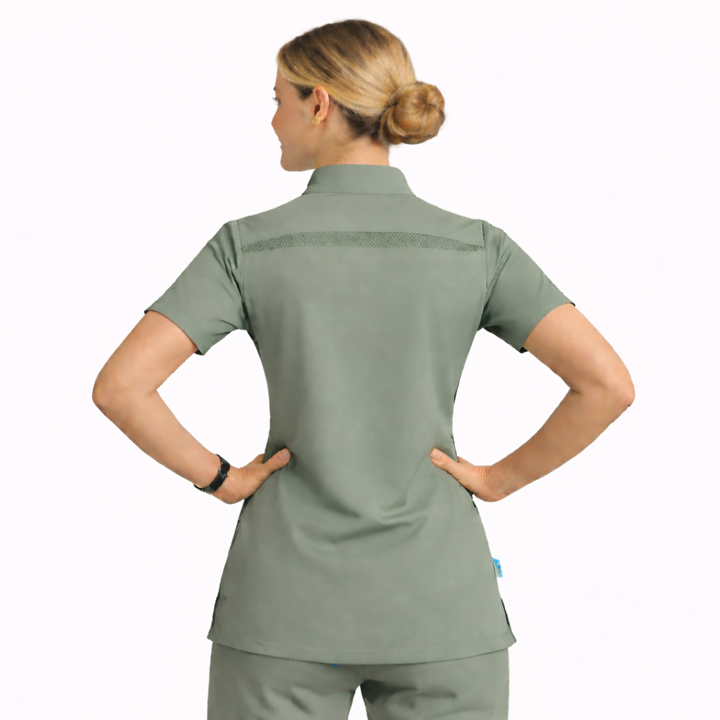 RUIX Sculpt  Calix Collar Scrub Top for Women