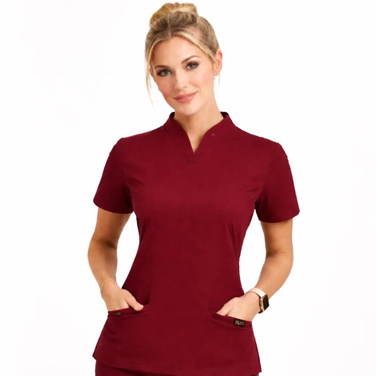 RUIX Sculpt  Calix Collar Scrub Top for Women