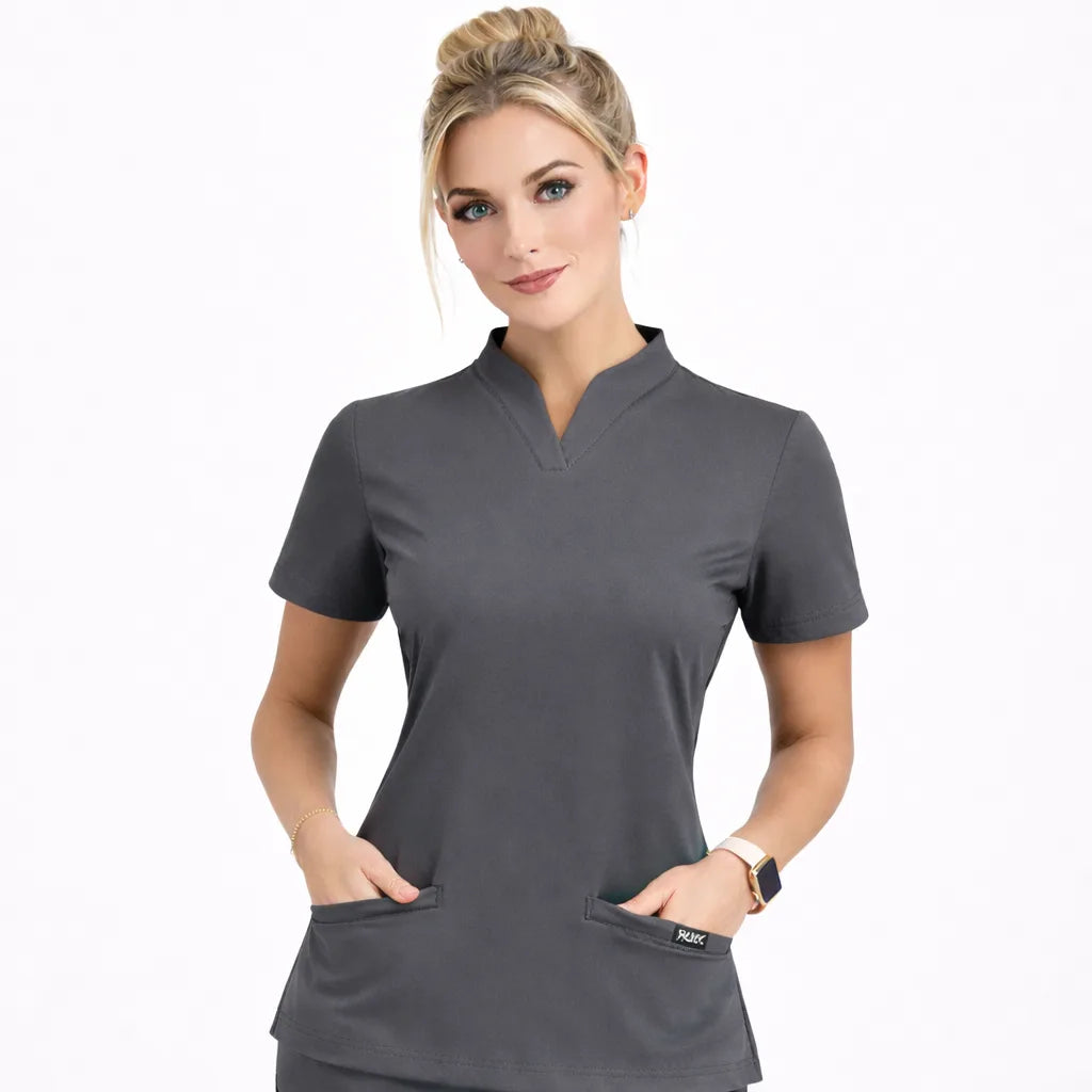 RUIX Sculpt  Calix Collar Scrub Top for Women