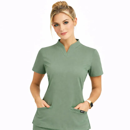 RUIX Sculpt  Calix Collar Scrub Top for Women
