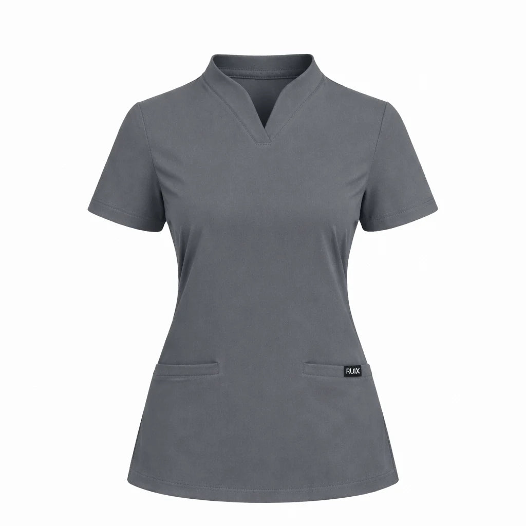 RUIX Sculpt  Calix Collar Scrub Top for Women