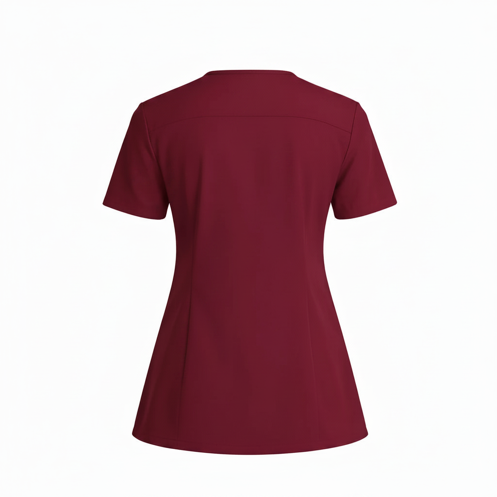 RUIX Sculpt v-neck with Flow Flare pant scrub set for women,2-pocket