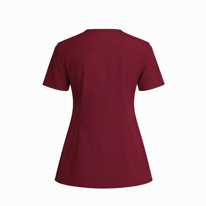 RUIX Sculpt v-neck with Flow Flare pant scrub set for women,2-pocket