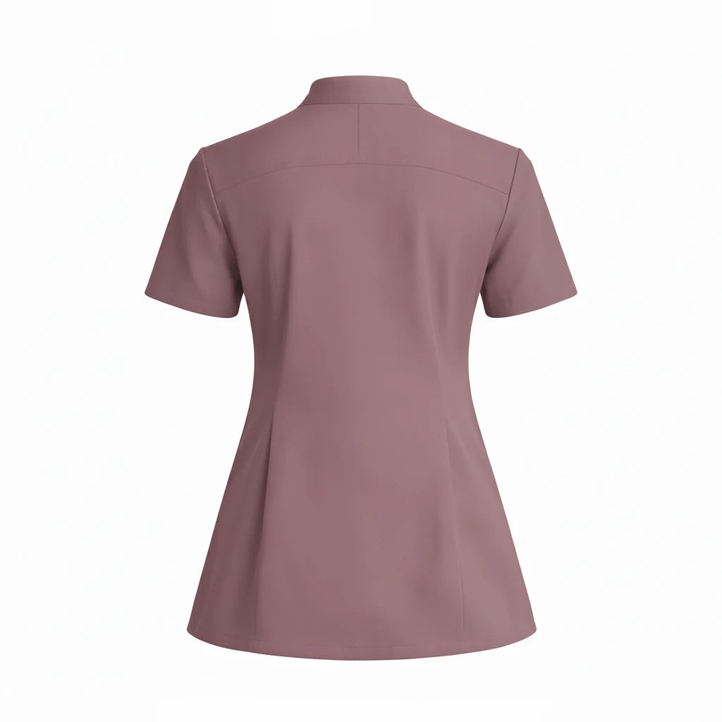 RUIX Sculpt Mandarin scrub top with Core Regular pant scrub set for women