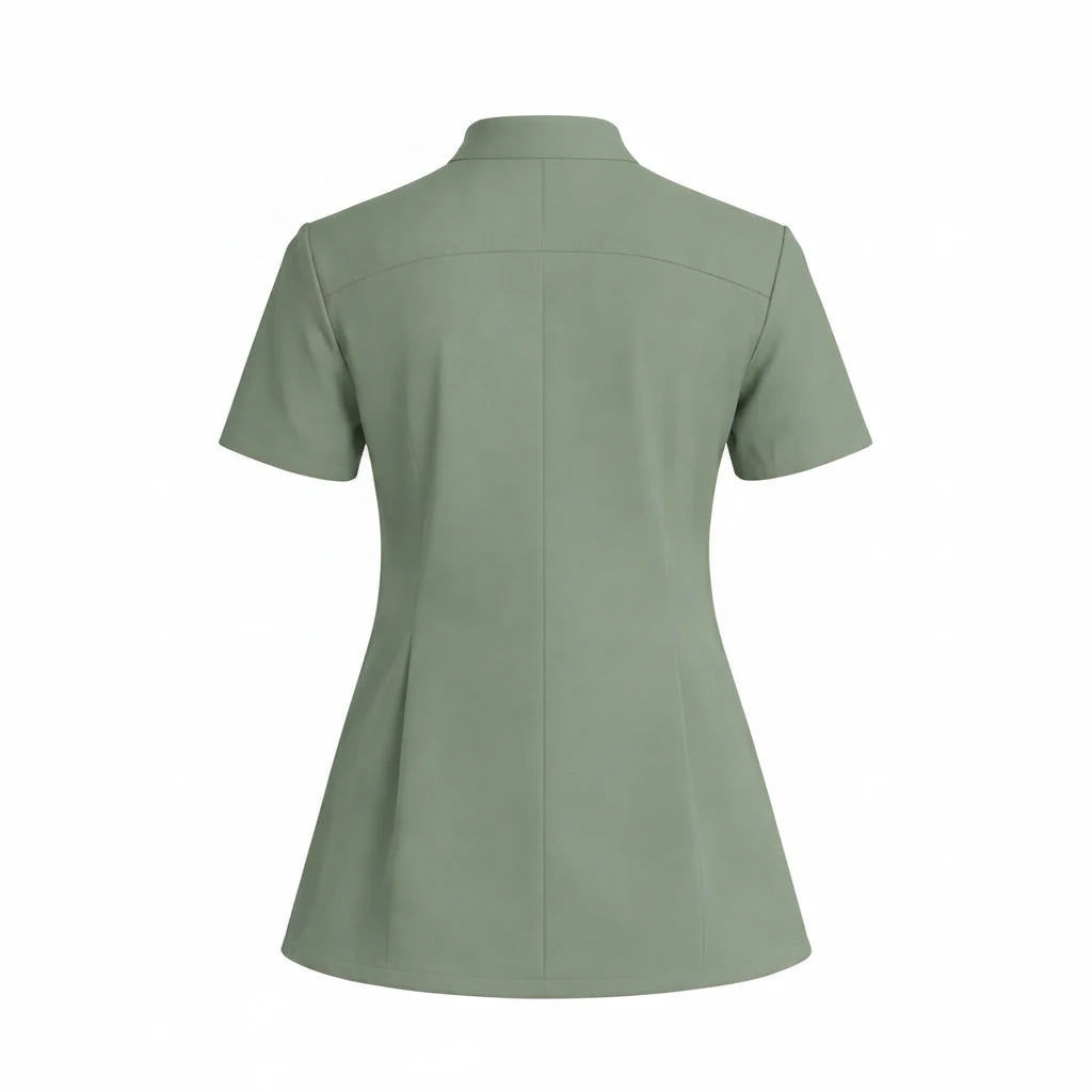 RUIX Sculpt Mandarin scrub top with Core Regular pant scrub set for women