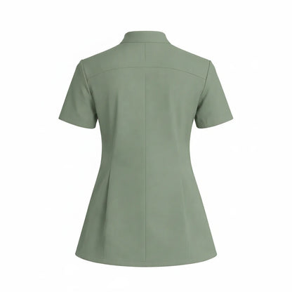 RUIX Sculpt Mandarin scrub top with Core Regular pant scrub set for women