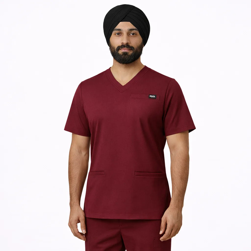 RUIX TURBFit- Airmesh Scrub top with Core Regular pant Scrub Set for Men