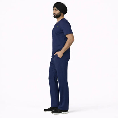 RUIX Turbfit V- neck Airmesh scrub top with Core Regular pant set for men