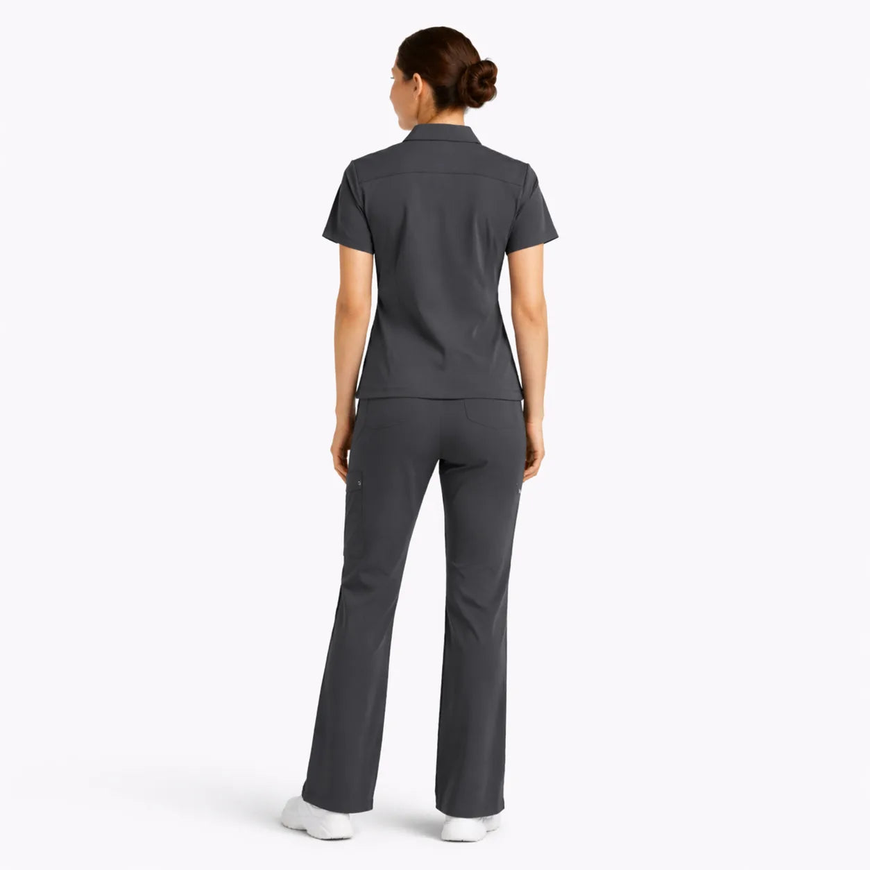 RUIX Sculpt V-Neck with Core Regular Pant Scrub Set for Women, 2 Pocket