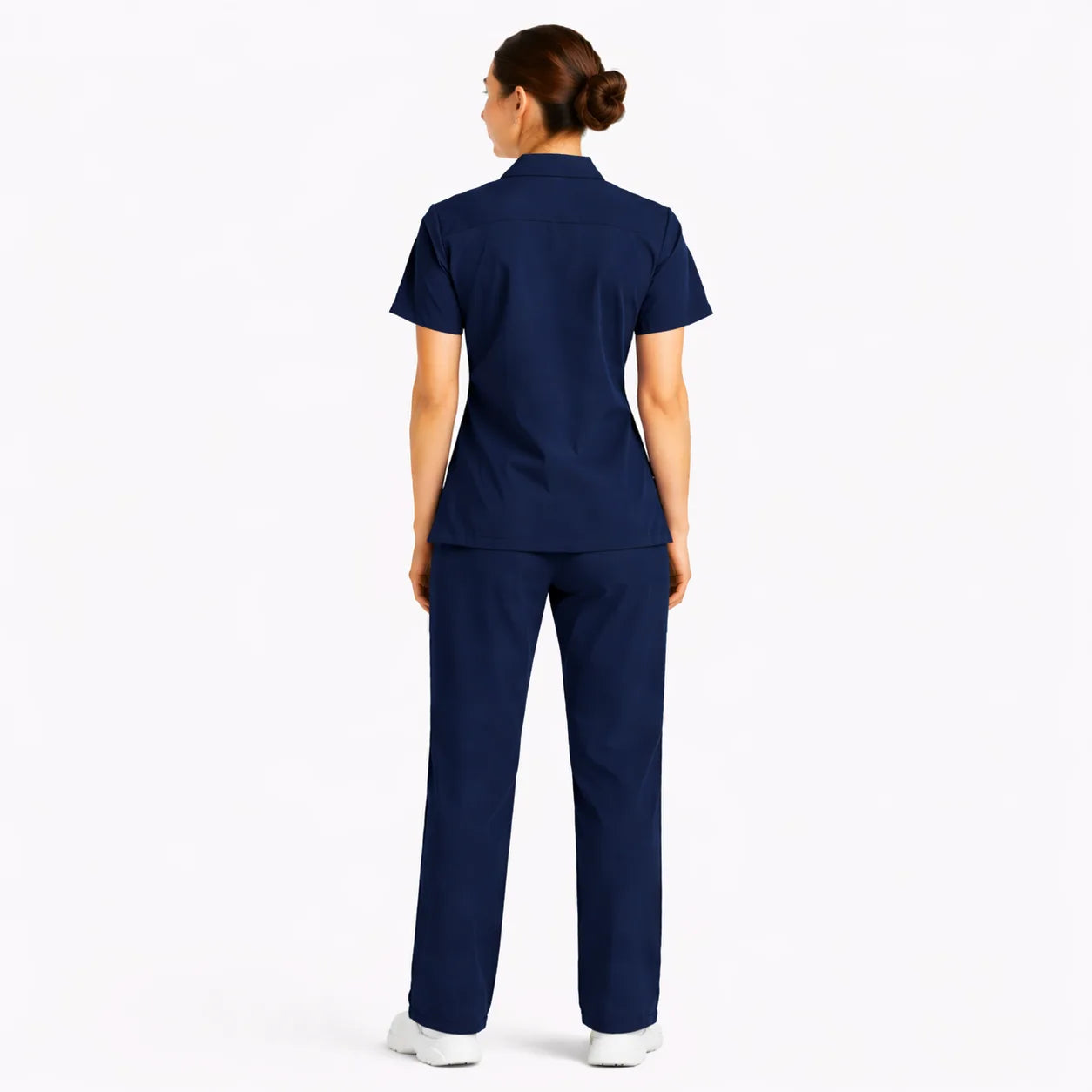 RUIX Sculpt V-Neck with Core Regular Pant Scrub Set for Women, 2 Pocket