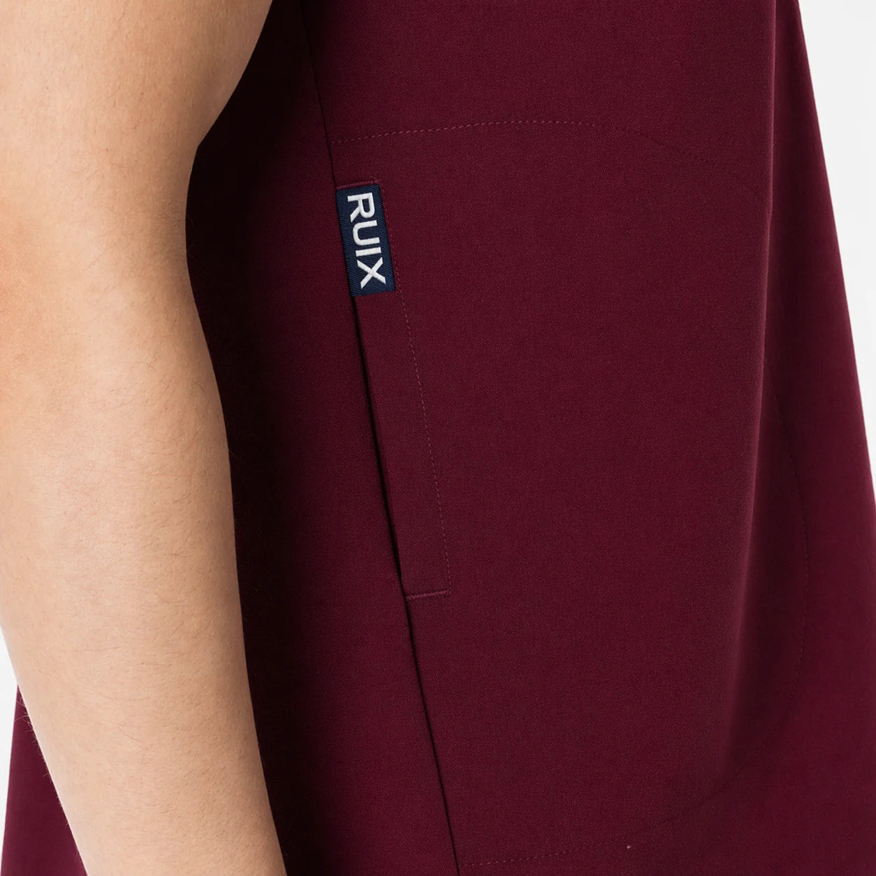 RUIX Sculpt Mandarin collar with cap sleeve with flow flare pant scrub set for women