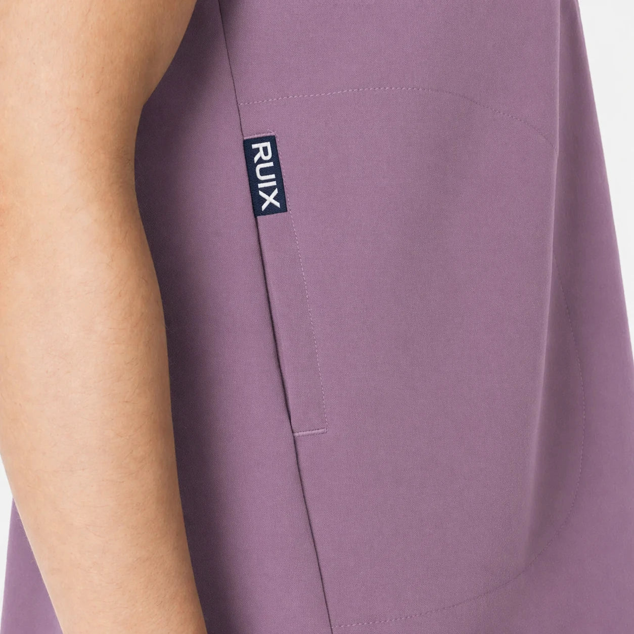 RUIX Sculpt Mandarin collar with cap sleeve with flow flare pant scrub set for women