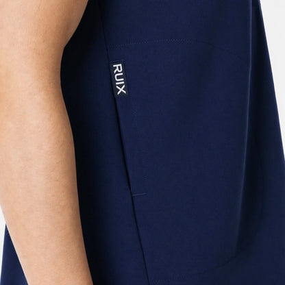 RUIX Sculpt Mandarin collar with cap sleeve with flow flare pant scrub set for women