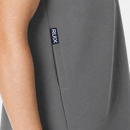 RUIX Sculpt Mandarin collar with cap sleeve with flow flare pant scrub set for women