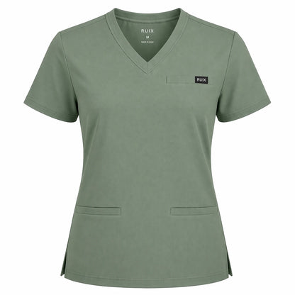 RUIX Core V-Neck Top with CORE Regular pant Scrub Set For Men