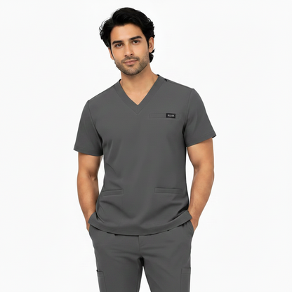 RUIX CORE V-Neck Scrubs Top for Men