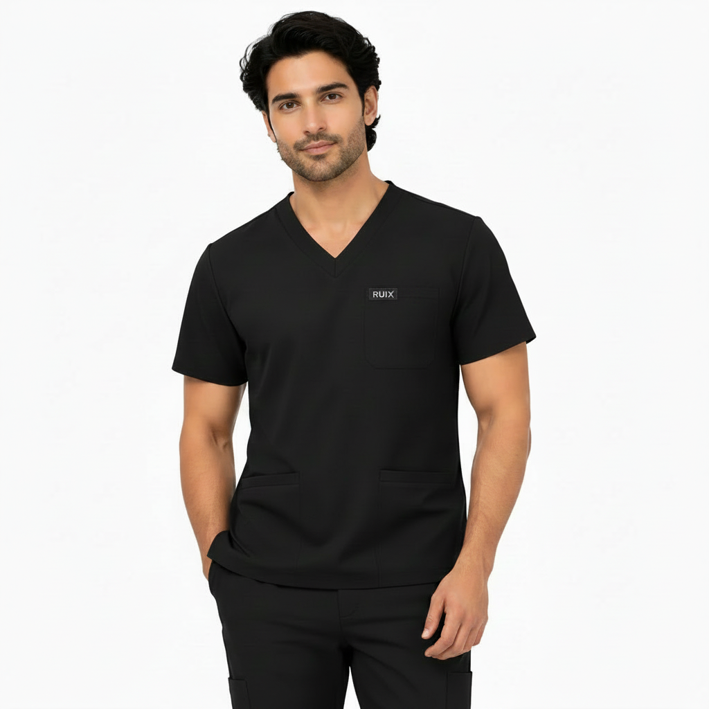 RUIX CORE V-Neck Scrubs Top for Men
