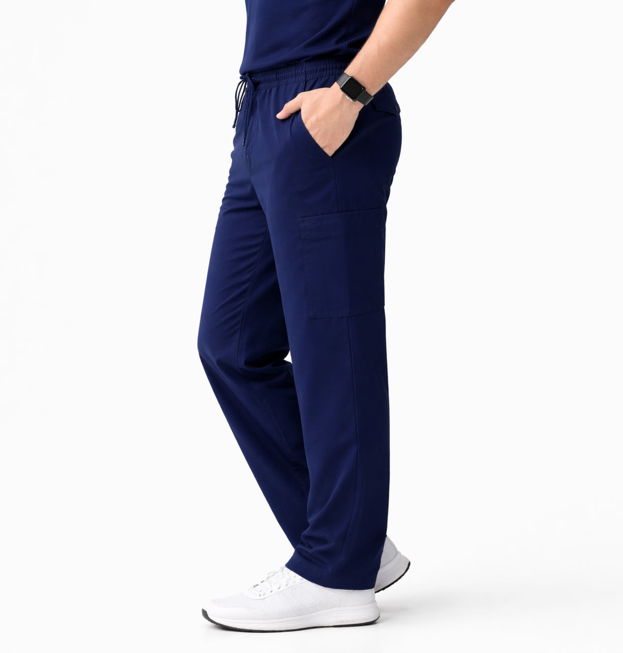 RUIX Motion Mock Neck Zip Scrub top With  Core Regular pant Scrub Set for Men