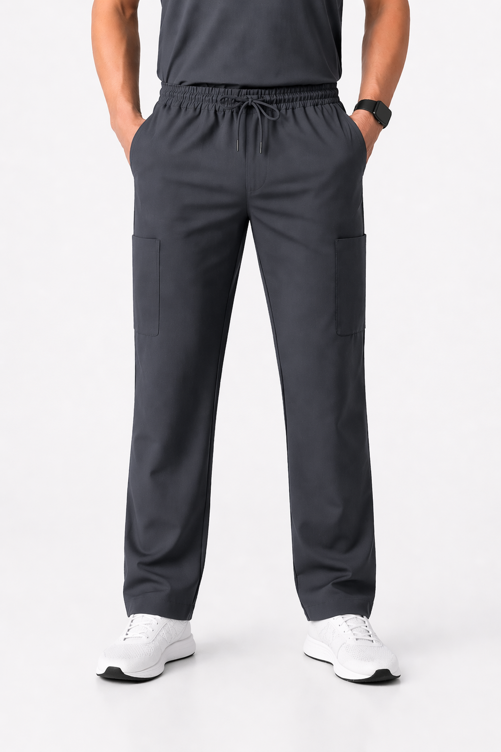 RUIX Motion Mock Neck Zip Scrub top With  Core Regular pant Scrub Set for Men
