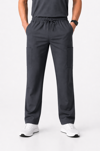 RUIX Motion Mock Neck Zip Scrub top With  Core Regular pant Scrub Set for Men