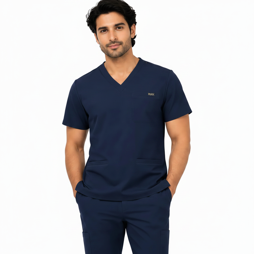 RUIX CORE V-Neck Scrubs Top for Men
