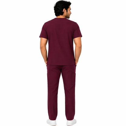 RUIX Core V-Neck Top with CORE Regular pant Scrub Set For Men
