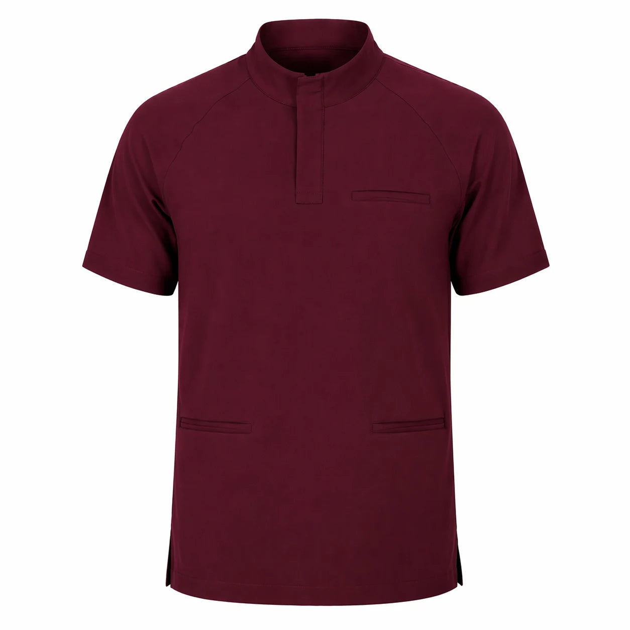 RUIX Form Mock Neck Zip Scrub Top for Men