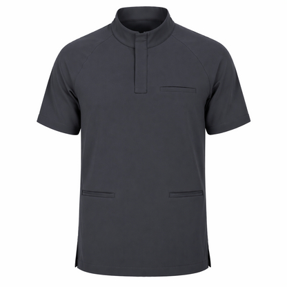 RUIX Core mock neck zip scrub top with Utility cargo pant scrub set fo men