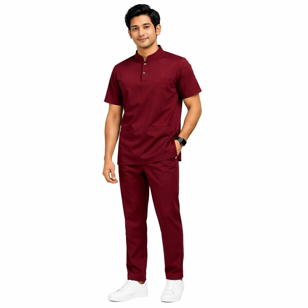 RUIX Form Mandarin Collar with Core Regular Pant Set for men