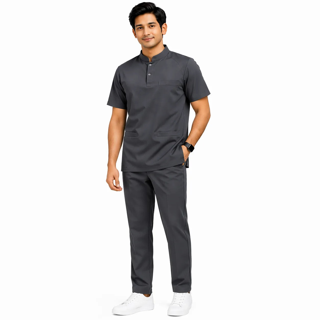 RUIX Form Mandarin Collar with Core Regular Pant Set for men