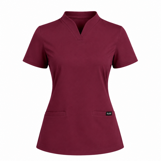 RUIX Calix Collar Scrub Top for Women