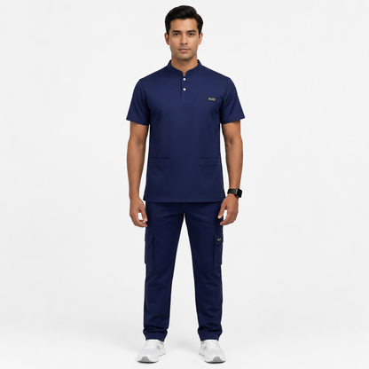 RUIX Form Mandarin top with Utility Cargo Pant Set for Men