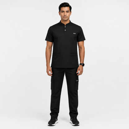RUIX Form Mandarin top with Utility Cargo Pant Set for Men