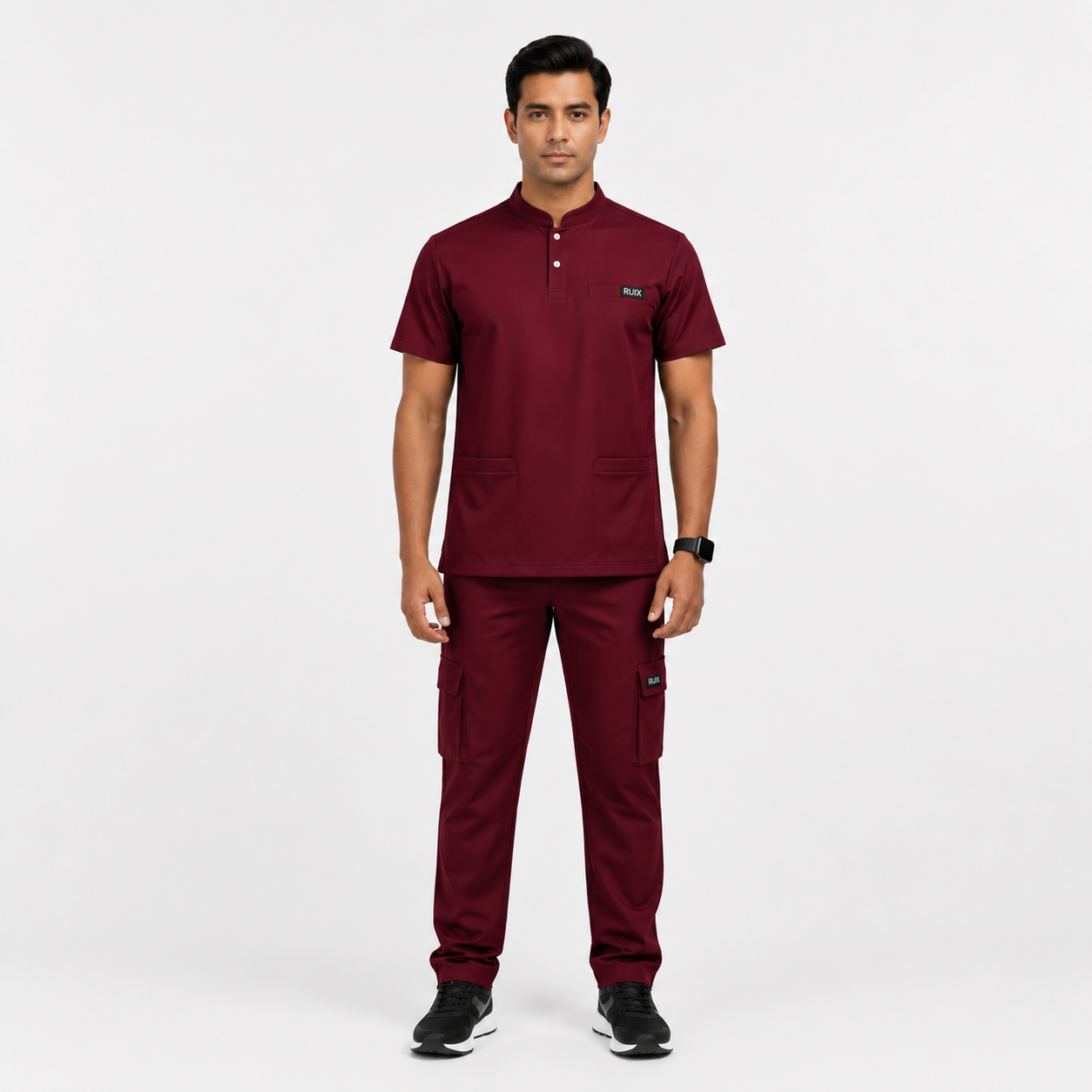 RUIX Form Mandarin top with Utility Cargo Pant Set for Men