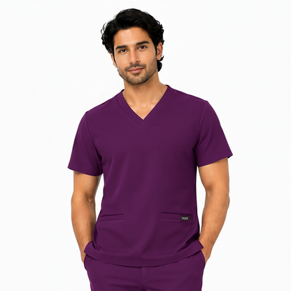 RUIX V-Neck Scrubs Top for Men