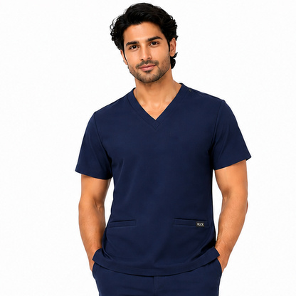 RUIX V-Neck Scrubs Top for Men